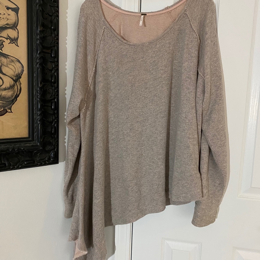 Free People Asymmetrical Sweatshirt